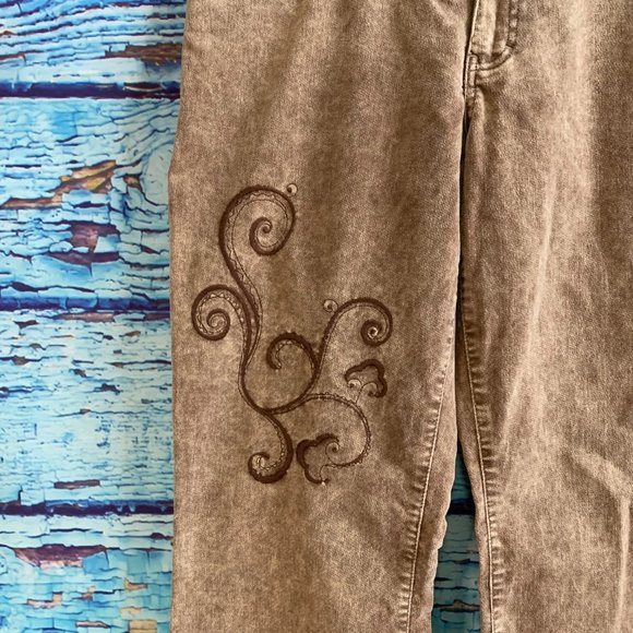 Mexx Flared Super Soft Embroidered Pants - Picture 4 of 9